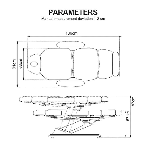Kozmetički stol MIA – profesionalni električni kozmetički stol s četiri motora i medicinskom presvlakom
