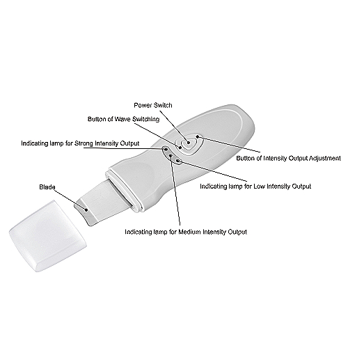 Ultrazvučna špatula MOVE za profesionalno čišćenje i piling kože lica
