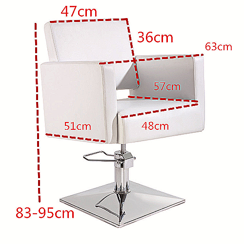 Frizerska stolica Roma s hidrauličkom bazom i PU eko kožnom presvlakom