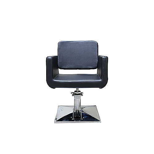 Frizerska stolica Venezia s hidrauličkom bazom i crnom eko kožom