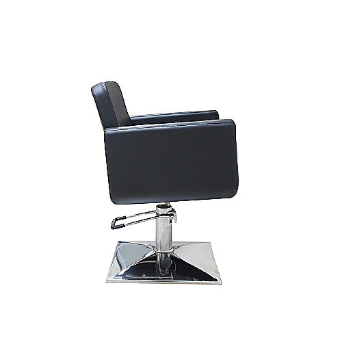 Frizerska stolica Venezia s hidrauličkom bazom i crnom eko kožom