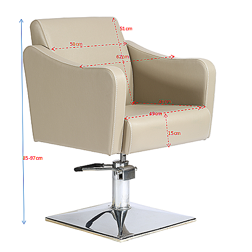 Frizerska stolica Bologna s hidrauličkom bazom i PU kožnom presvlakom