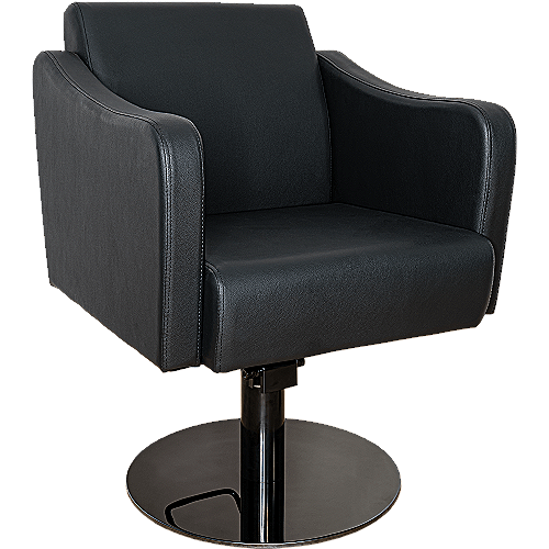 Frizerska stolica Bologna s hidrauličkom bazom i PU kožnom presvlakom