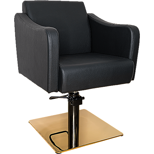 Frizerska stolica Bologna s hidrauličkom bazom i PU kožnom presvlakom