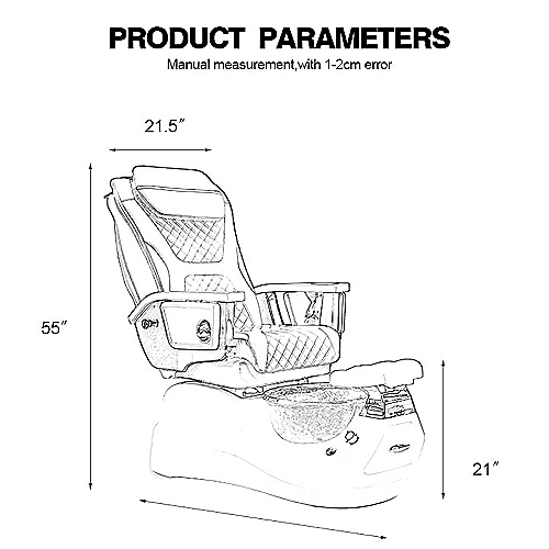 ROYAL SPA pedikerska stolica s masažom – luksuzna wellness fotelja za pedikuru