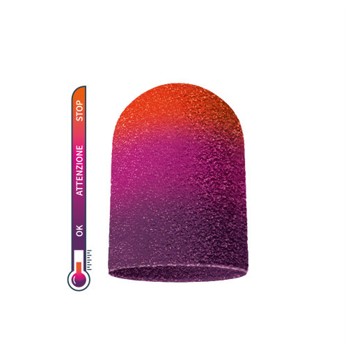 Abrazivna kapica 13 mm 80 grit THERMO s termoindikatorom za pedikuru