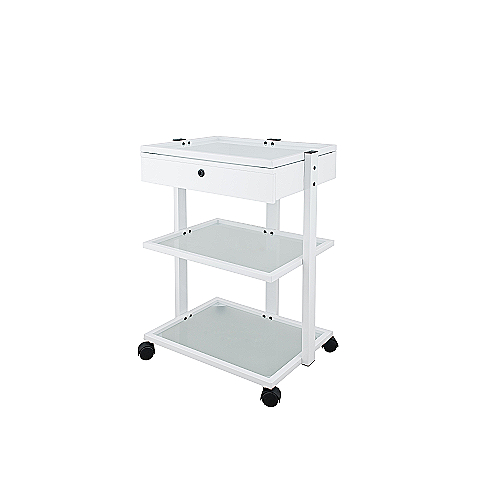 Metalna kolica MIGNON+ sa staklenim policama i ladicom s bravom