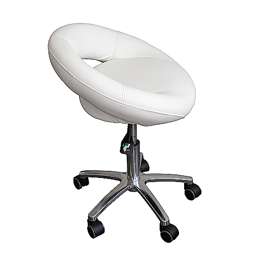 Kozmetička radna stolica DARIJA s podesivom visinom i kružnom bazom