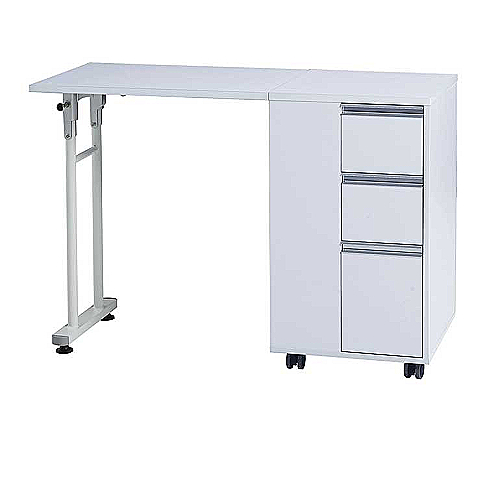 Sklopivi stol za manikuru PASKAL s ladicama i kotačićima – profesionalna mobilna radna stanica