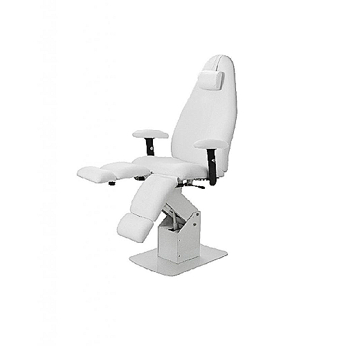 Pedikerska stolica NEUTRON bijela električna s plinskim osloncima