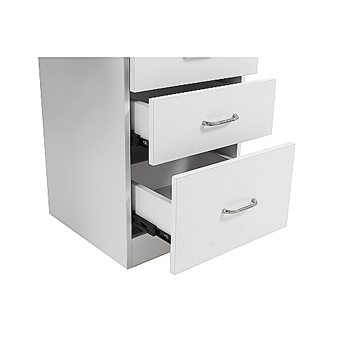 profesionalni bijeli manikura stol s ventilacijom i ladicama