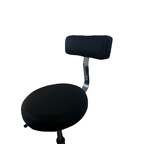 Radna stolica HAIR II s crnom presvlakom i kromiranom bazom s kotačićima