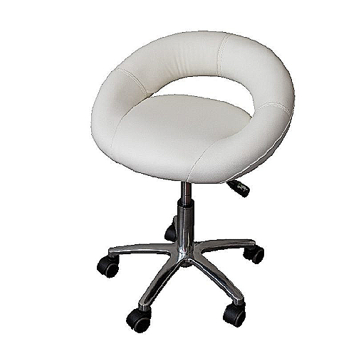 Kozmetička radna stolica DARIJA s podesivom visinom i kružnom bazom