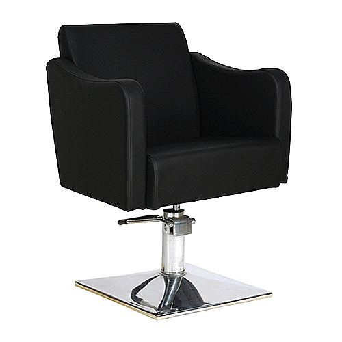 Frizerska stolica Bologna s hidrauličkom bazom i PU kožnom presvlakom